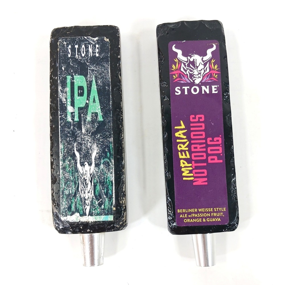 Stone Brewing Beer Tap Handle Lot IPA Imperial Notorious POG Gargoyle Black